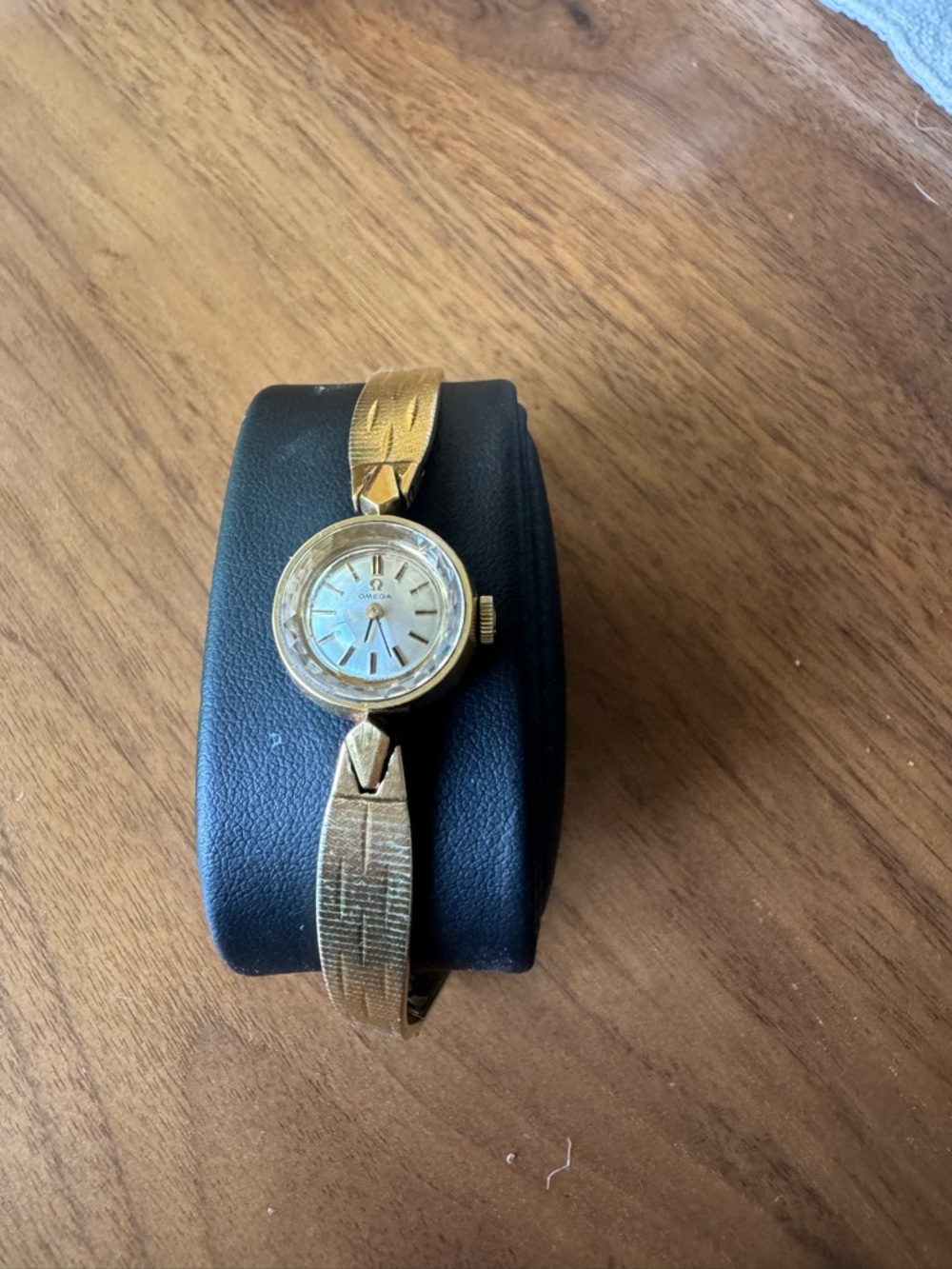 14k Gold plated vintage Omega Women's Gold Bracelet Watch with original Band.
